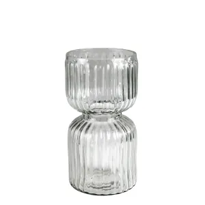 Ribbed Bulb Vase, Glass - Sm Vase,Ceramic Vase