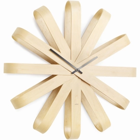 Ribbonwood Wall Clock Wall Decor,modern wall decor set