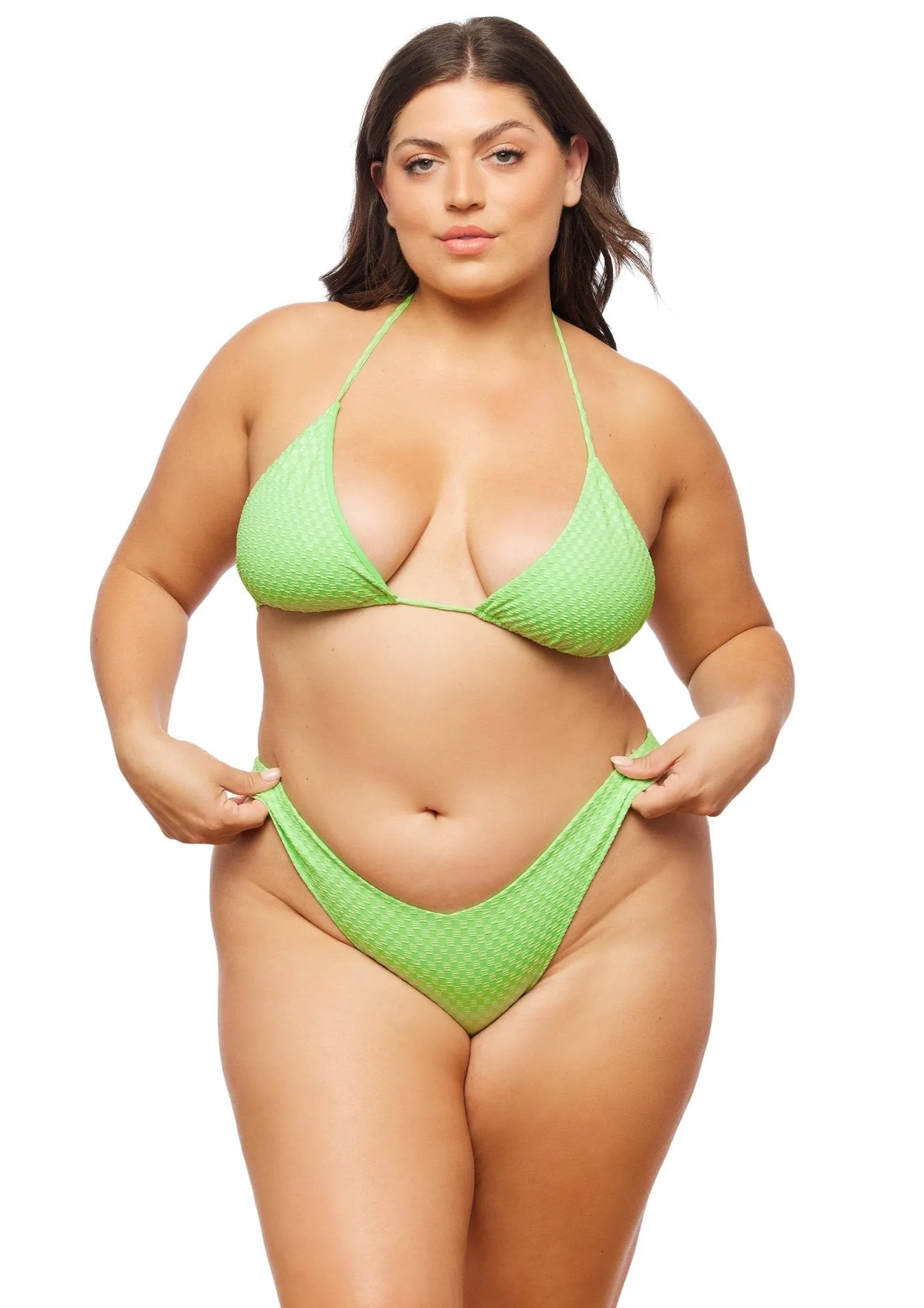 Rio Bottom - Lime Green Check
