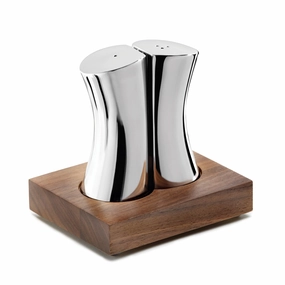 Robert Welch Drift Salt & Pepper Shakers With Walnut Base Food Preparation,cutting boards set