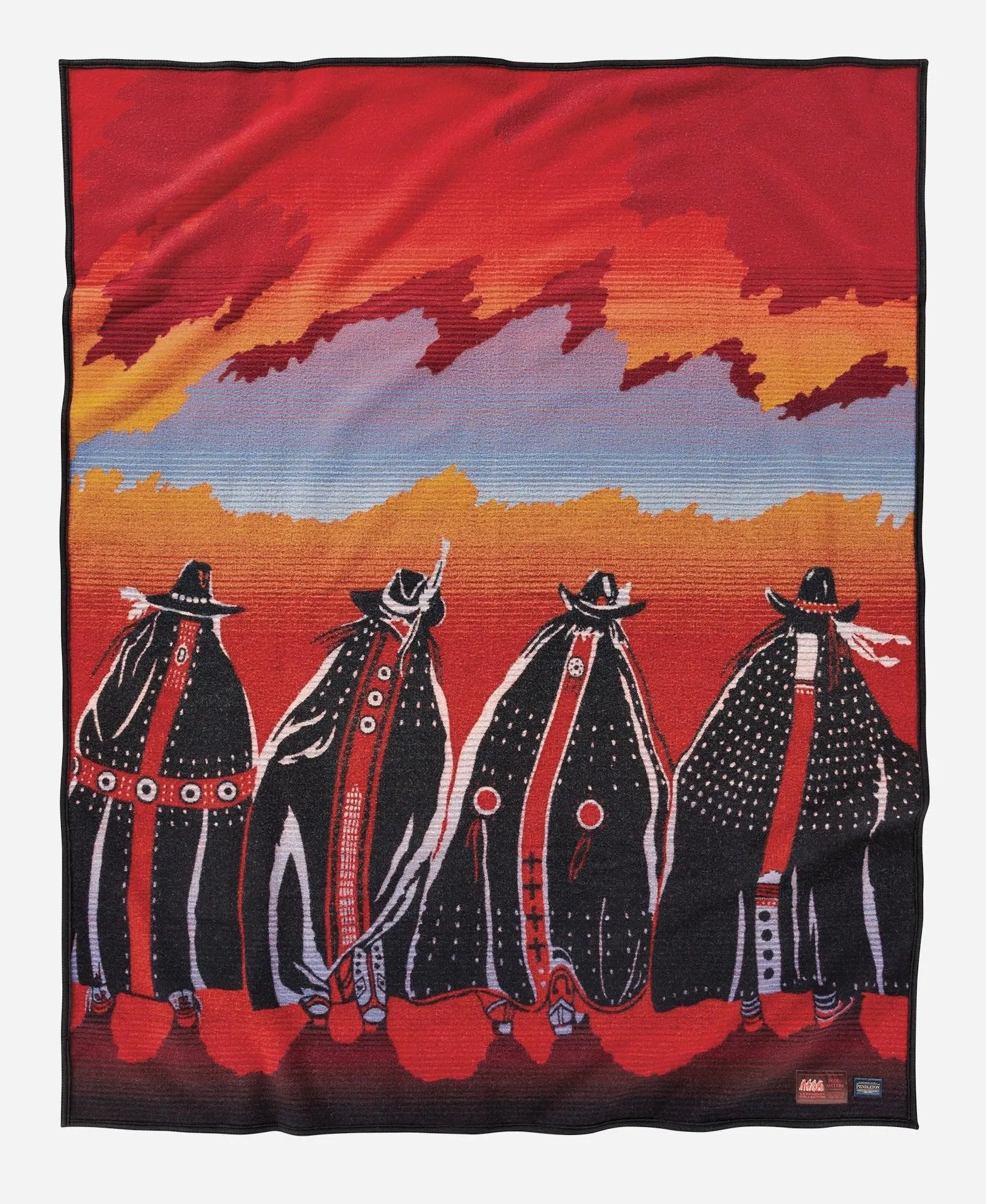 Rodeo Sisters Blanket by Pendleton storage cart, utility cart