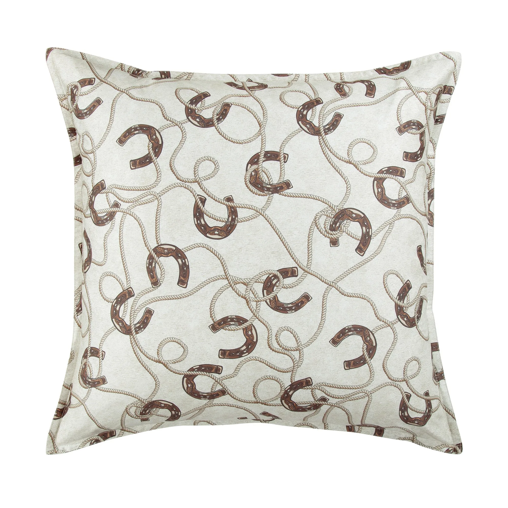Rope & Horseshoes Euro Sham luxury bedding, duvet cover