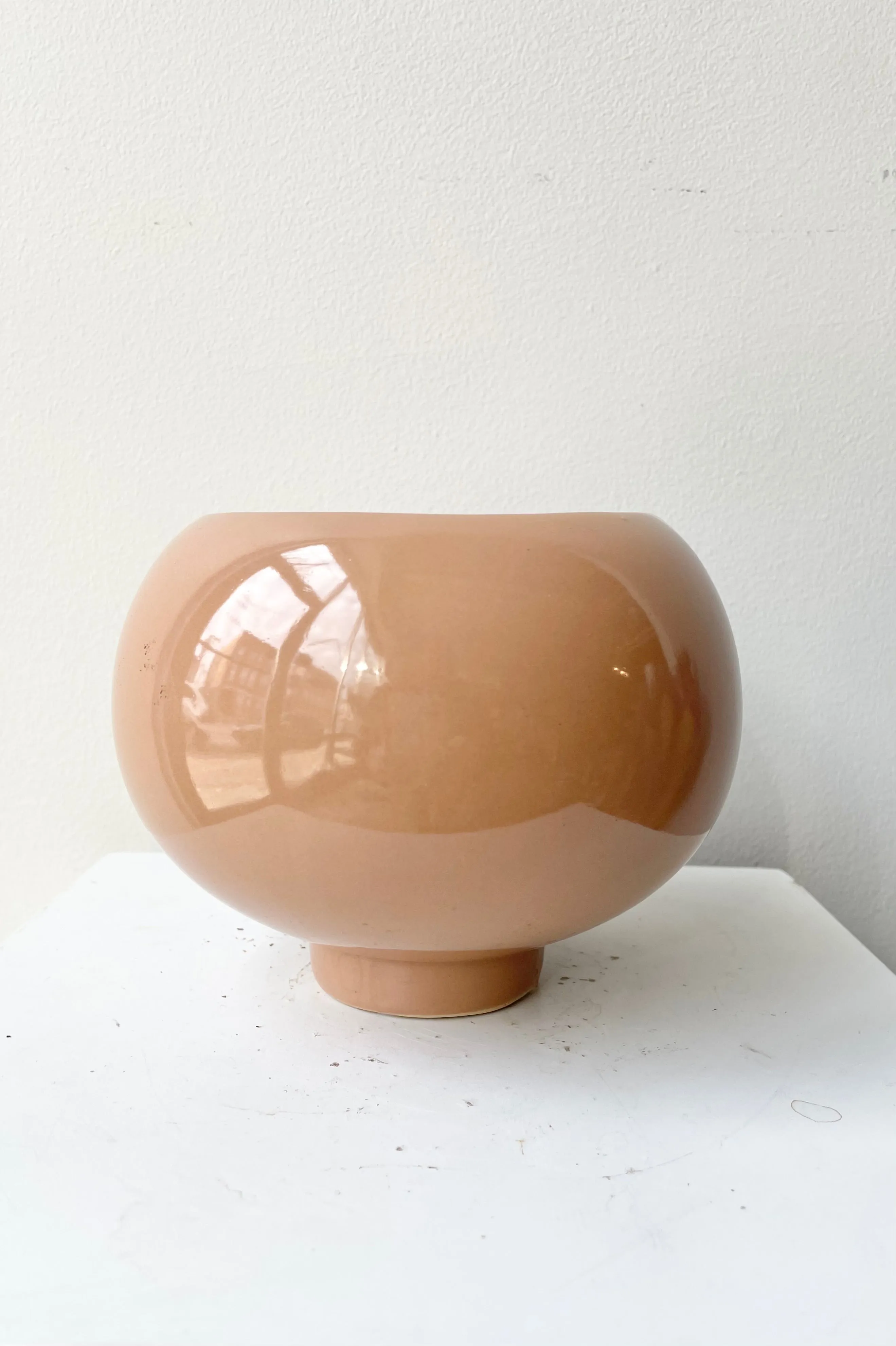 Round Vessel Sand 5" Vase,Flower Vase