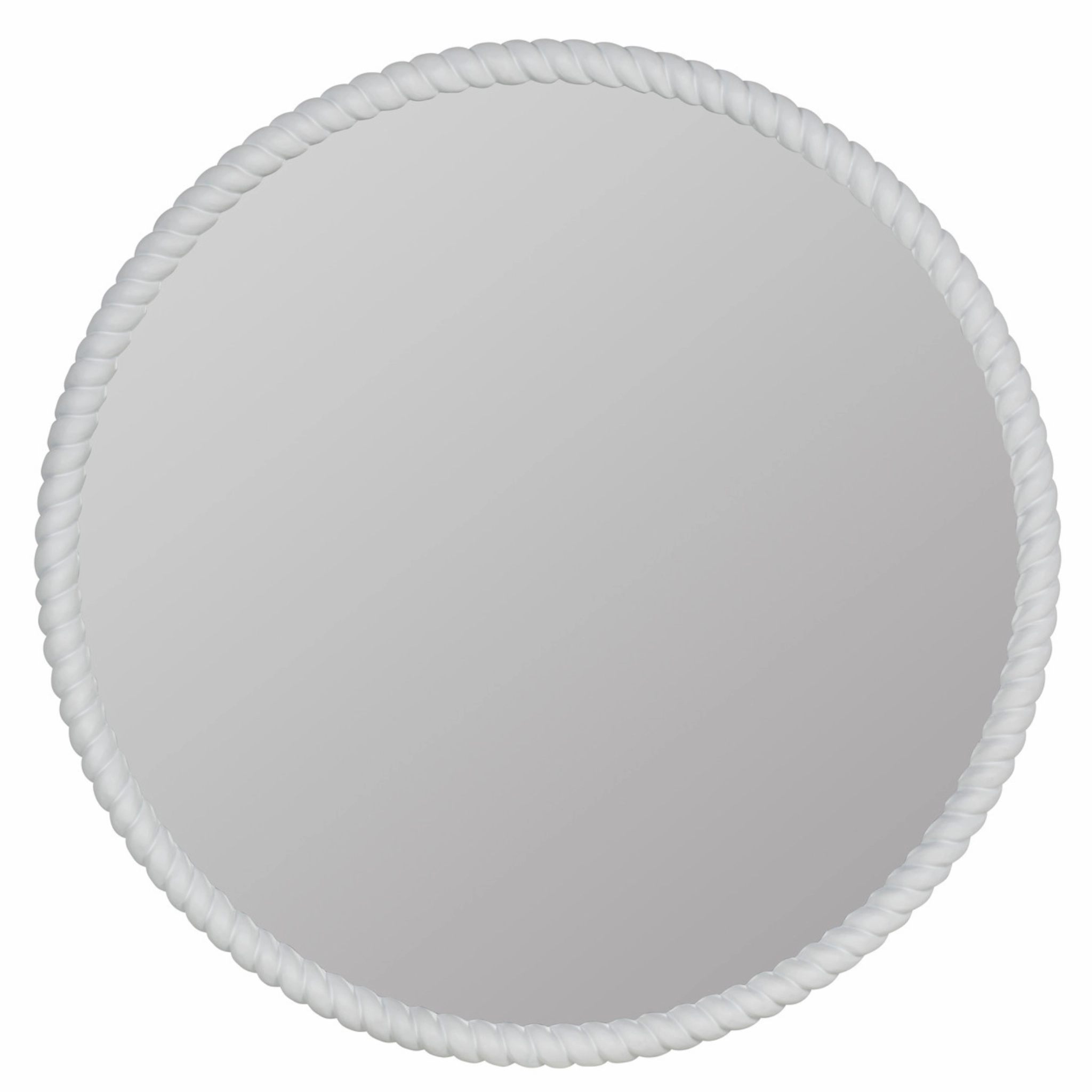 Round Matte White Cord Trimmed Wall Mirror Cutting Board,Kitchen Board