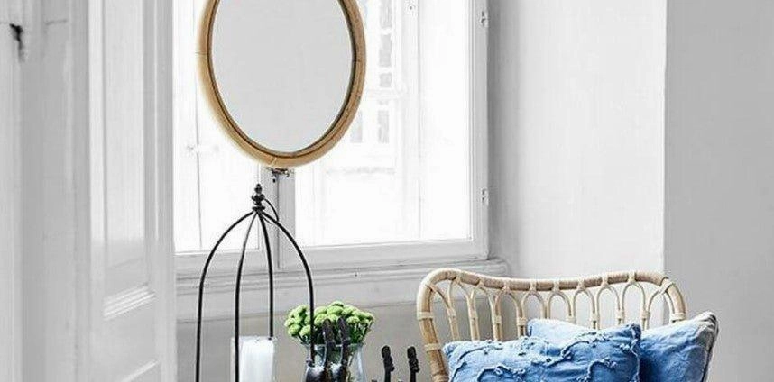 Round Rattan Mirror - Available in Two Sizes