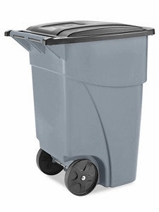 Rubbermaid Trash Can with Wheels - 50 Gallon, Gray
