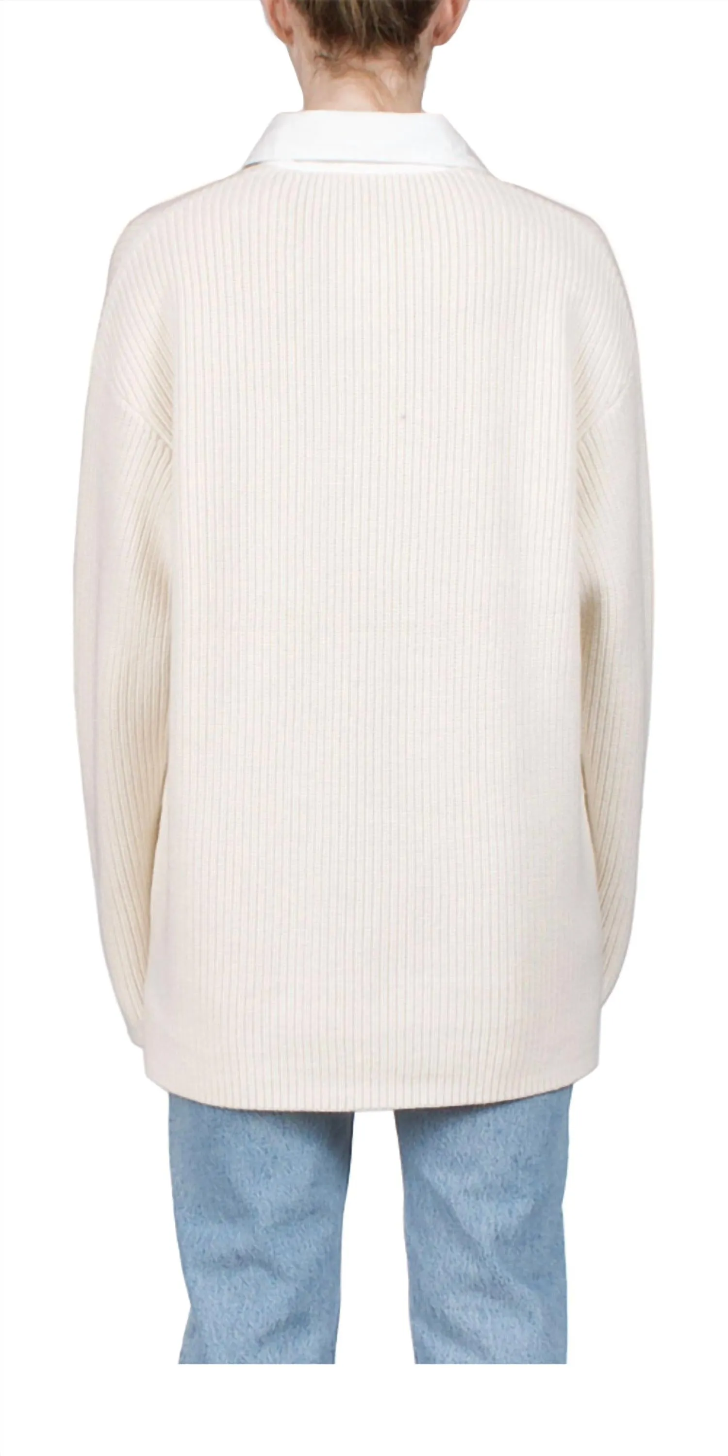 Rugby Sweater In Ivory