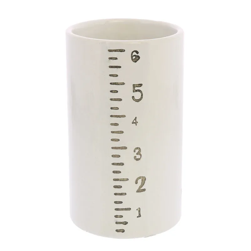 Ruled Cylinders Vase 6" Vase,Ceramic Vase