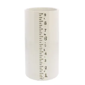 Ruled Cylinders Vase - 9" Vase,Ceramic Vase