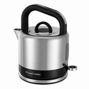 Russell Hobbs Distinctions 1.5 Litre Stainless Steel Kettle In Black Kitchen,modern kitchen essentials