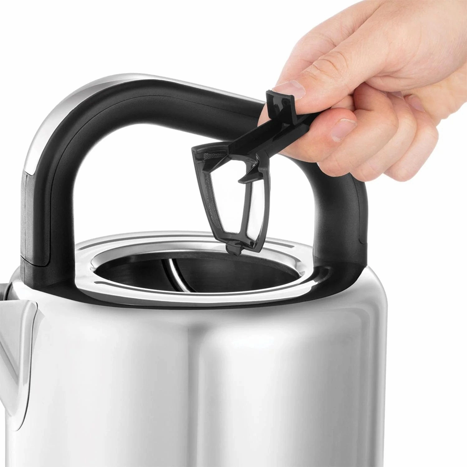Russell Hobbs Distinctions 1.5 Litre Stainless Steel Kettle In Black