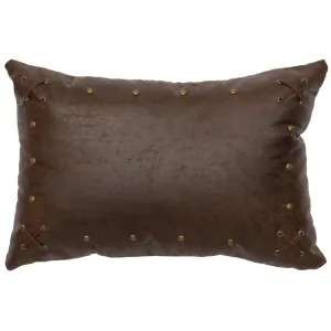 Sable Faux Leather Western Studded Accent Pillow storage cart, utility cart