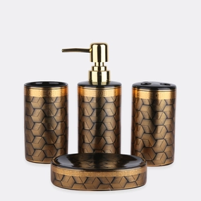 Sable Bath Set Shower Curtain,Waterproof Curtain