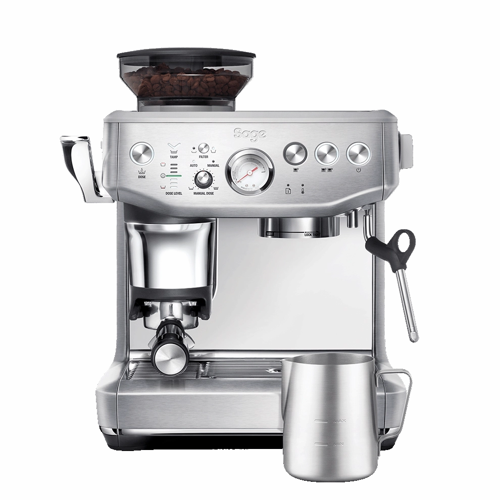 Sage The Barista Express Impress Coffee Machine In Stainless Steel Kitchen,modern kitchen essentials