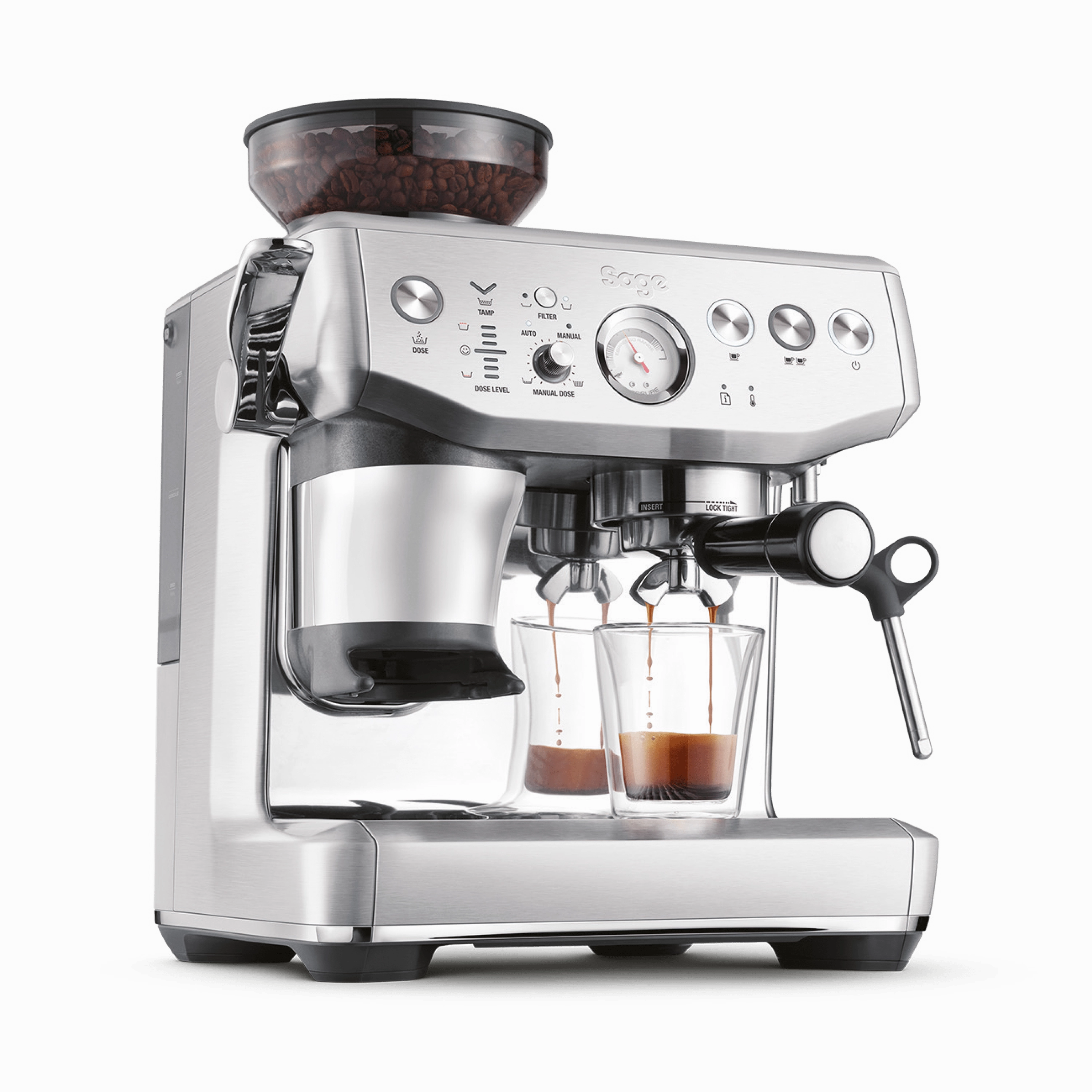 Sage The Barista Express Impress Coffee Machine In Stainless Steel