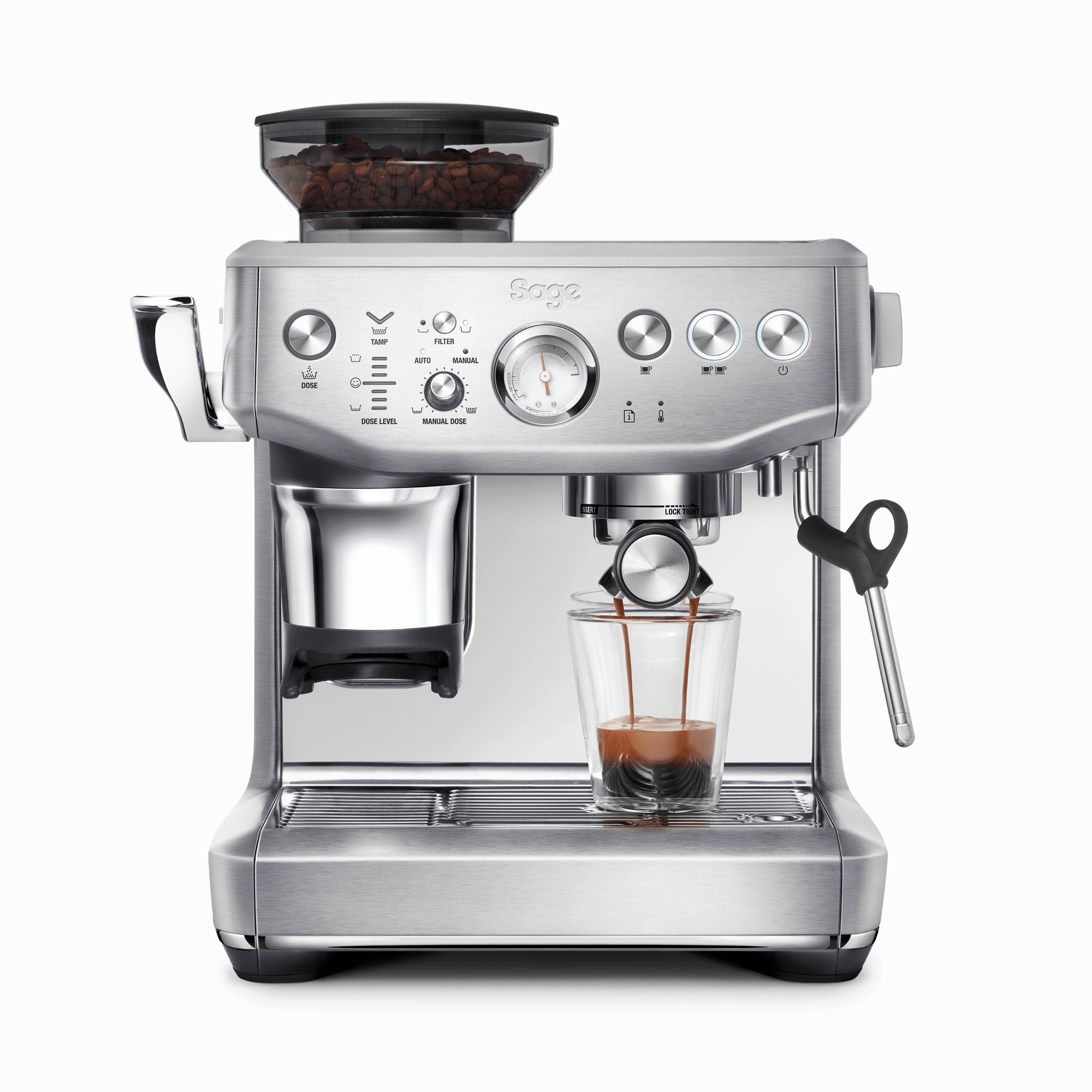 Sage The Barista Express Impress Coffee Machine In Stainless Steel