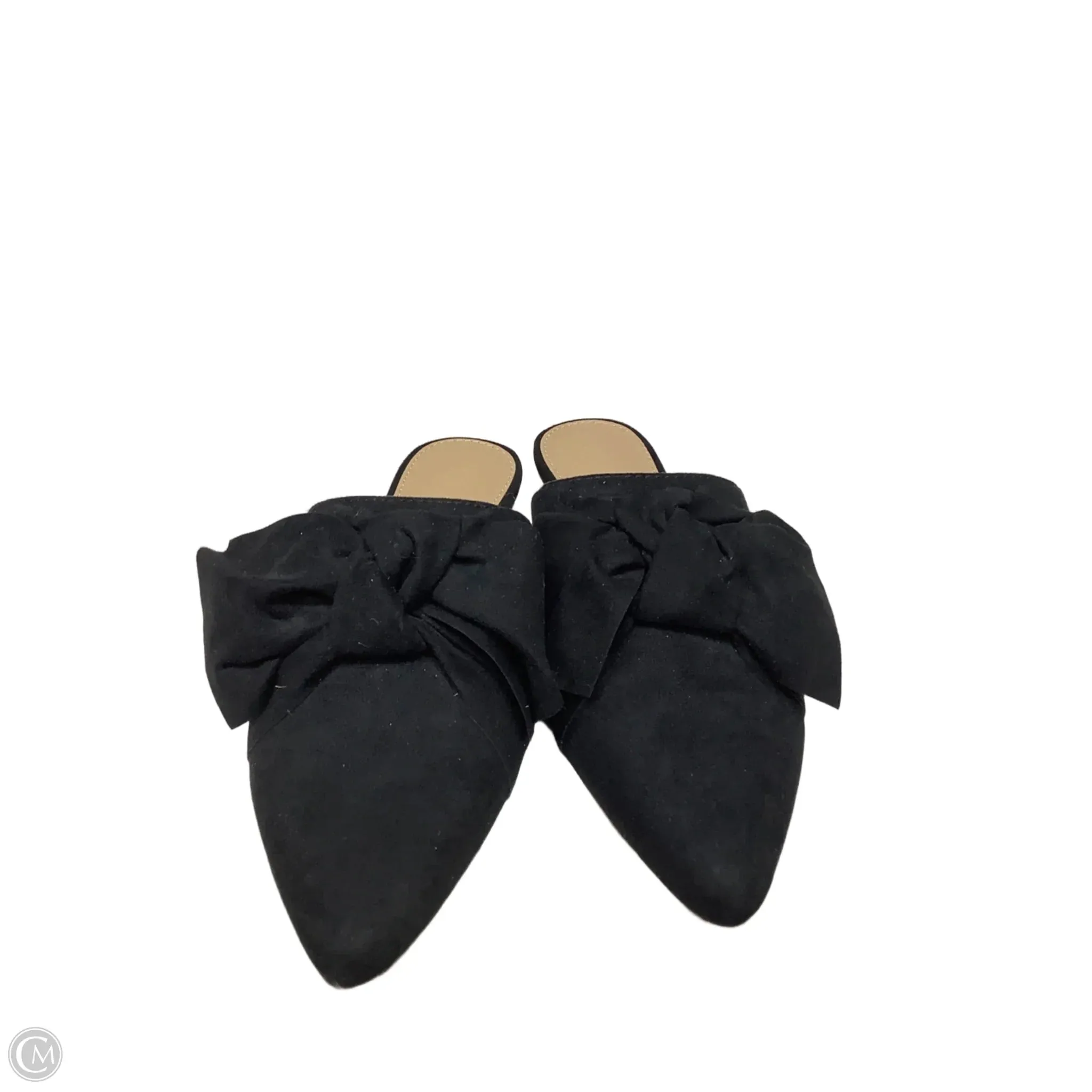 Sandals Flats By Loft In Black, Size: 6