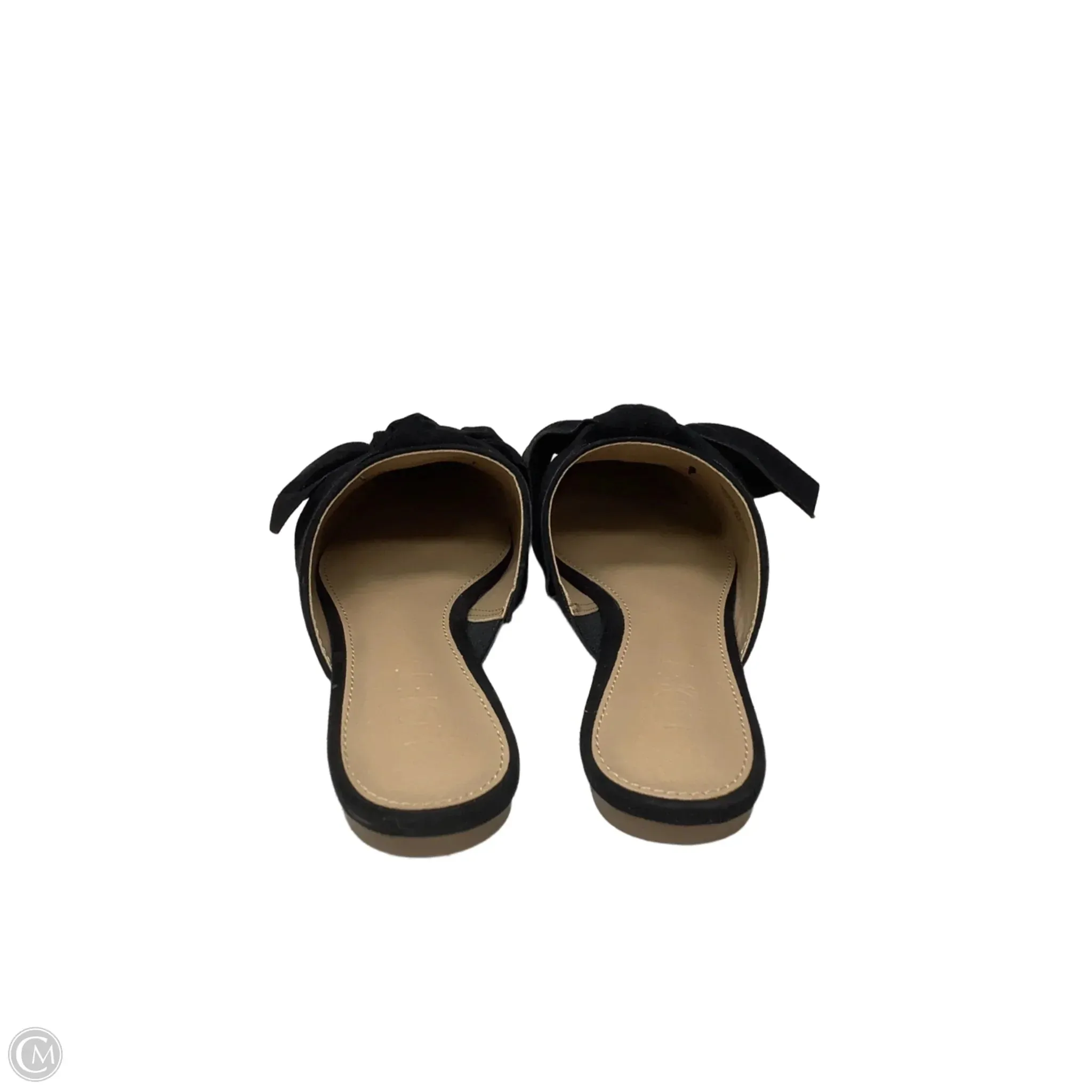 Sandals Flats By Loft In Black, Size: 6