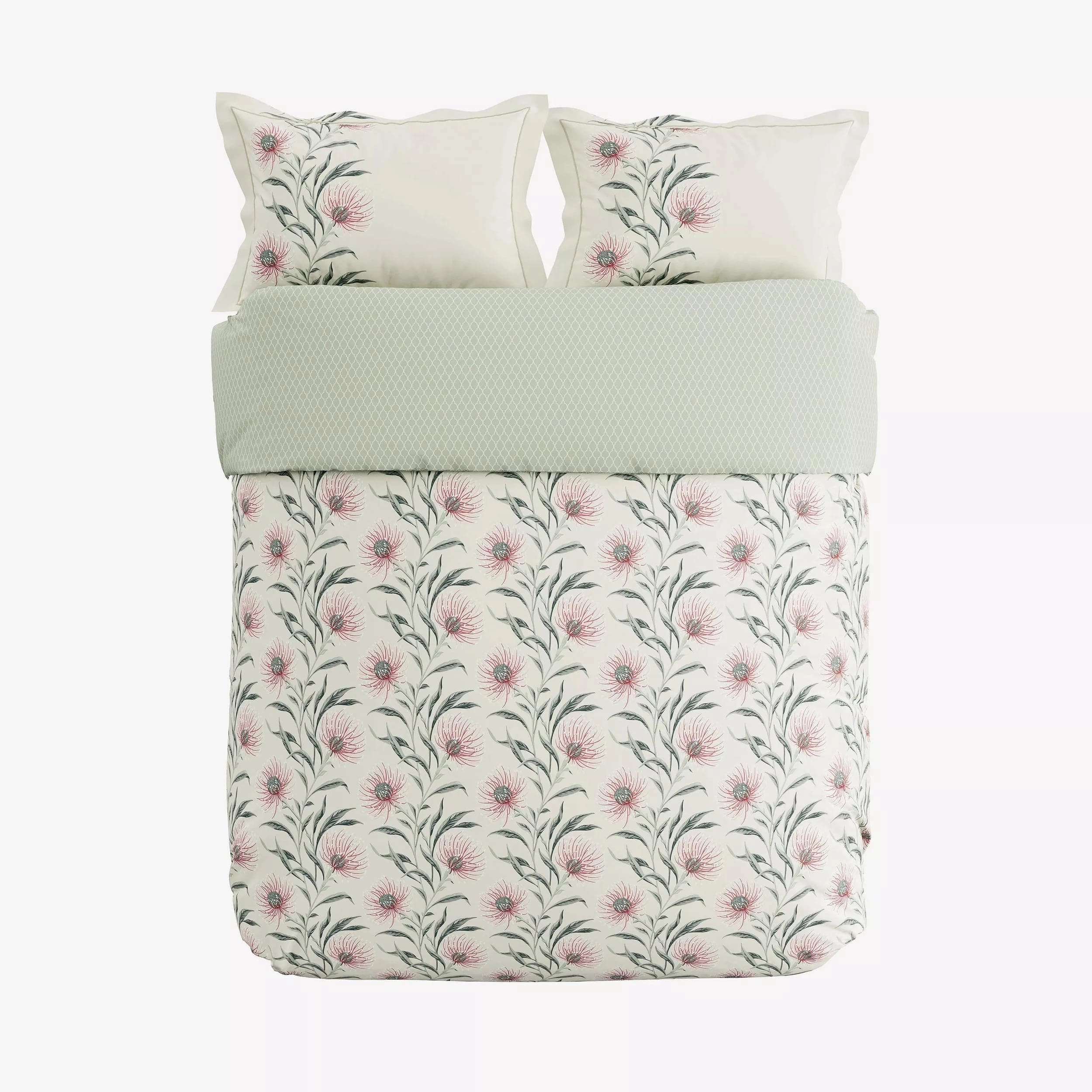 Sanderson Catherinae Cover Set King Size in Fuschia