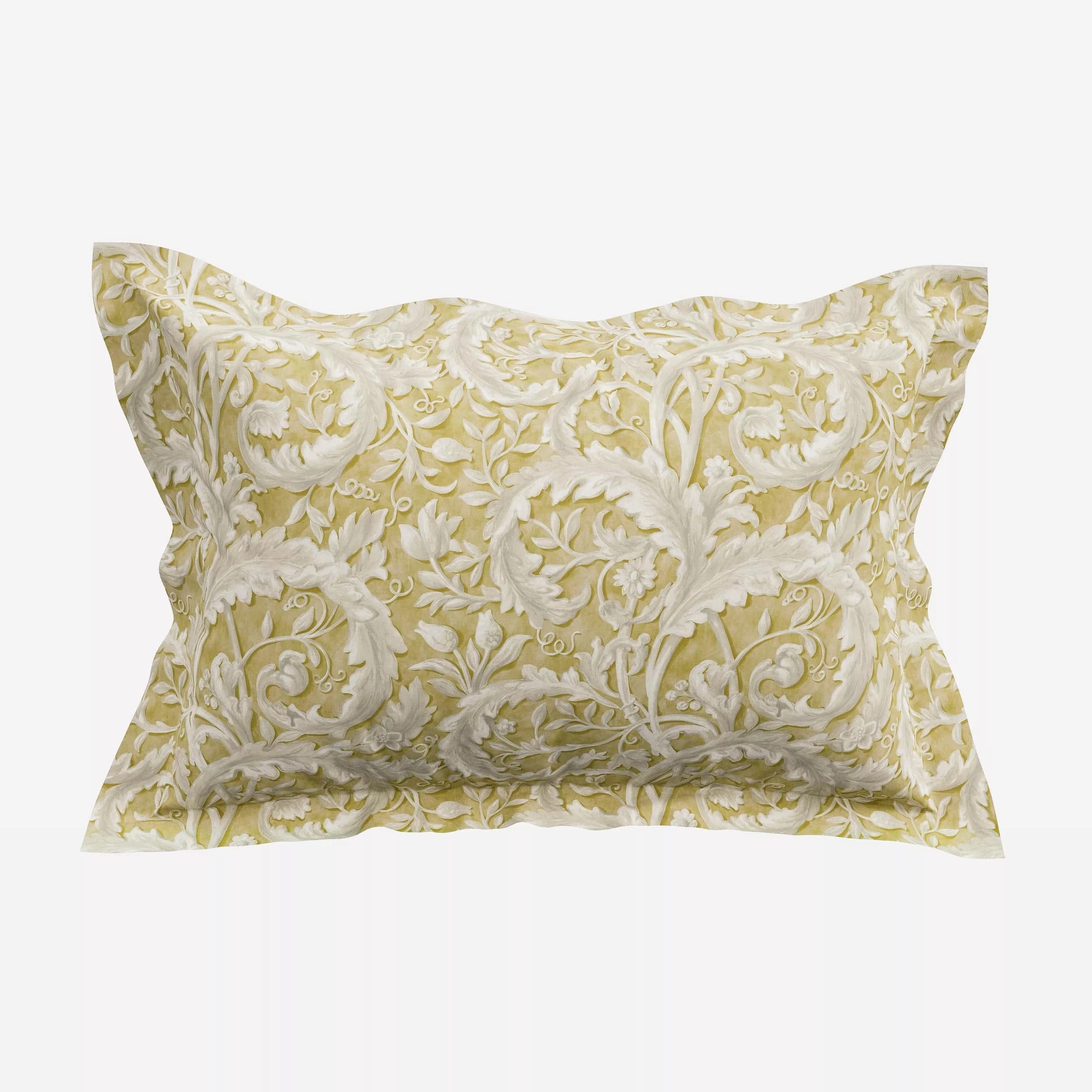 Sanderson x National Trust Tilia Lime Cover Set King Size in Gold