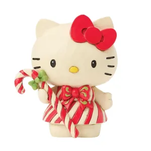 Sanrio Jim Shore Figurine Hello Kitty in Candy Cane Dress 3.46" Decorative Mirror,Home Decor Mirror