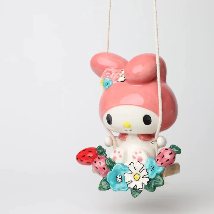 Sanrio My Melody on Garden Swinger Decorative Mirror,Home Decor Mirror