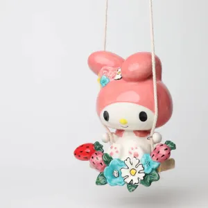 Sanrio My Melody on Garden Swinger Decorative Mirror,Home Decor Mirror