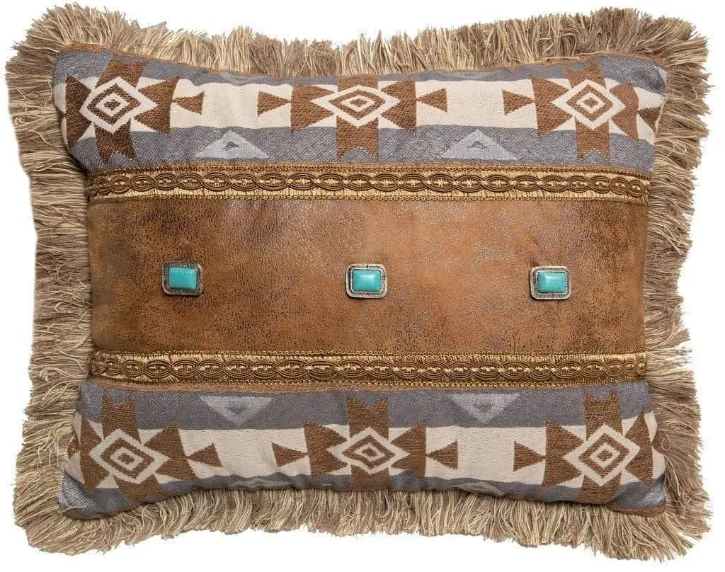 Santa Fe Sky Fringe Pillow storage cart, utility cart