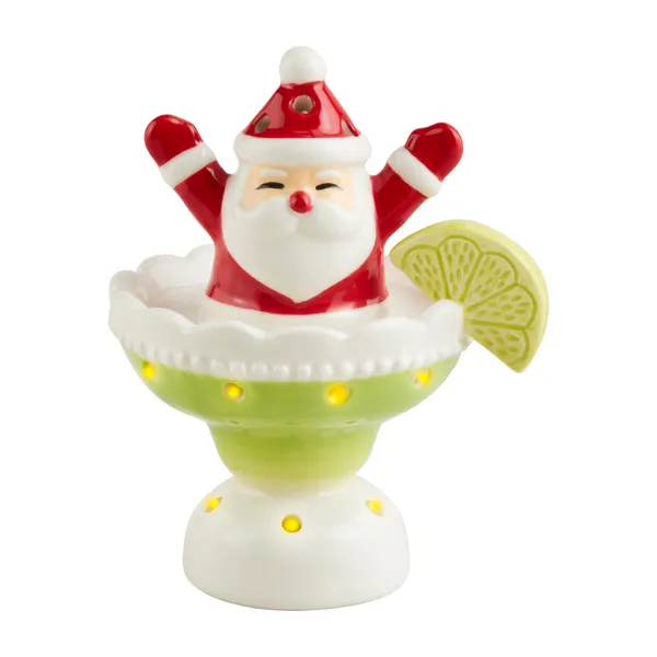 Santa Margarita Light-Up Sitter Figurine Decorative Mirror,Home Decor Mirror