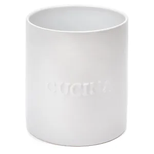 Sara Cucina 18cm Utensil Crock S10390-W kitchen storage, pantry organizer