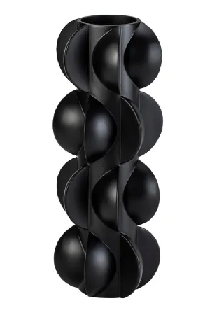 Sculptural Black Vase | Liang & Eimil Pillaton II Vase,Glass Vase