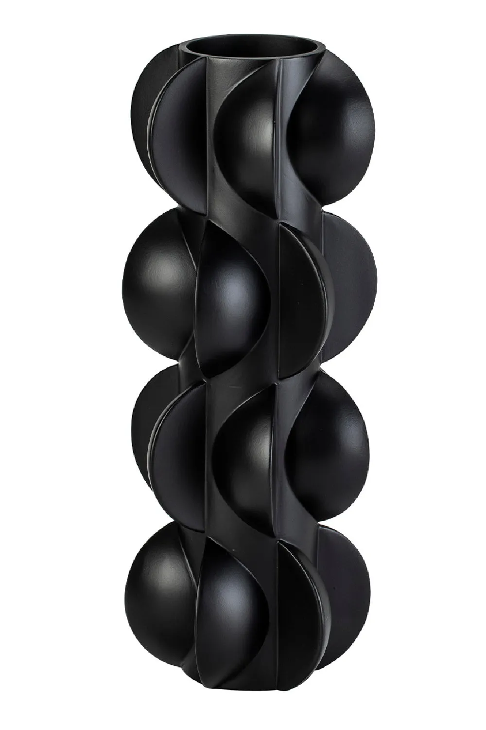 Sculptural Black Vase | Liang & Eimil Pillaton II Vase,Glass Vase