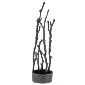 Sculptural Branch Vase, Metal - Round - Nickle Vase,Ceramic Vase