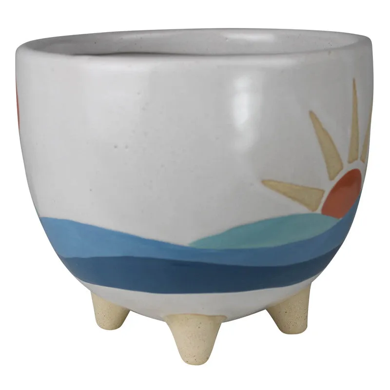 Seascape Cachepot, Ceramic