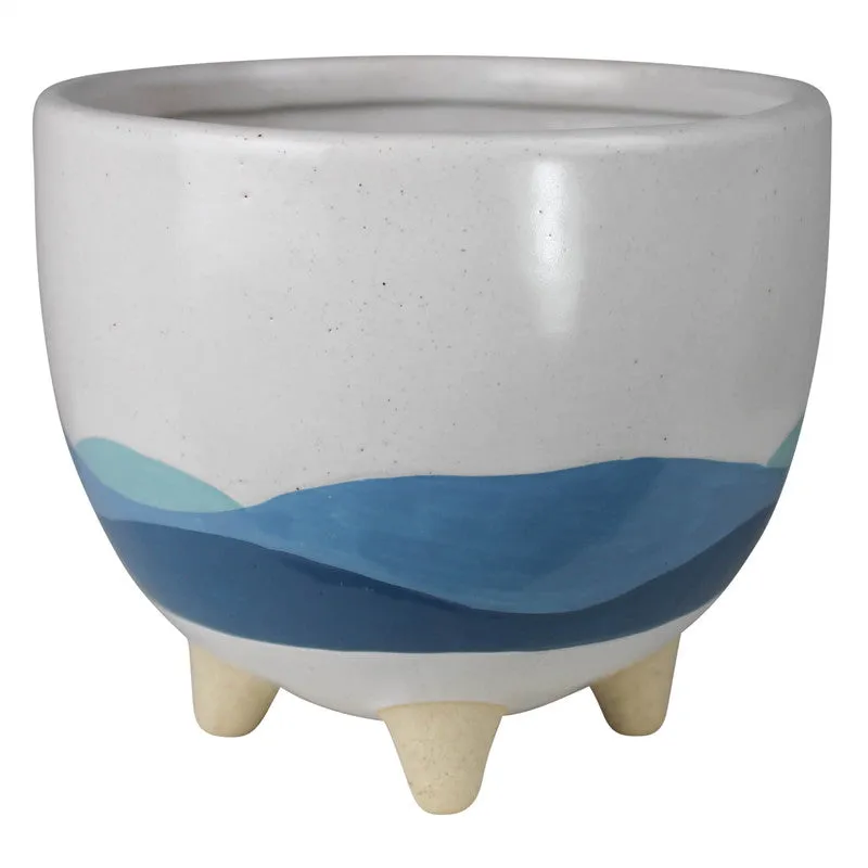 Seascape Cachepot, Ceramic