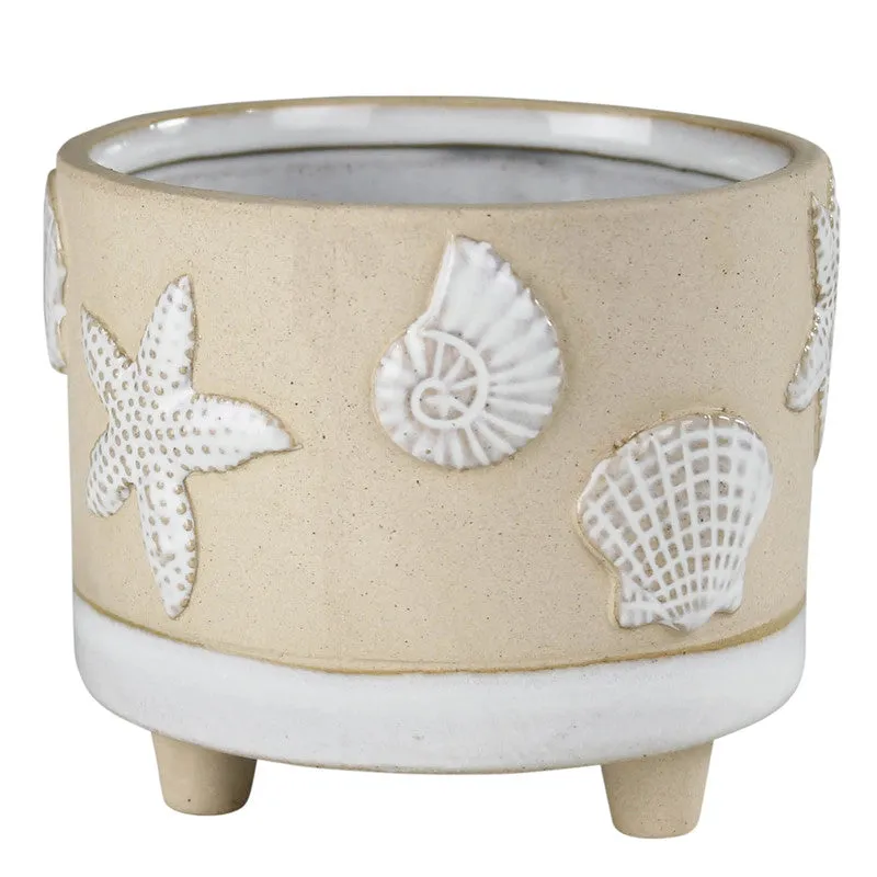 Seashell Cachepot, Ceramic Vase,Ceramic Vase