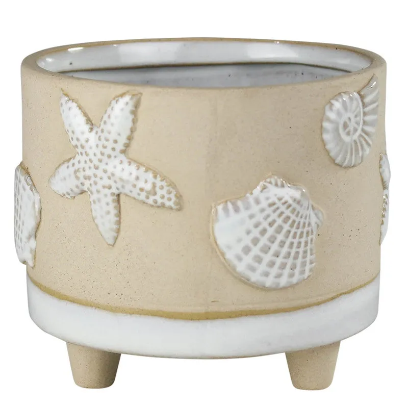Seashell Cachepot, Ceramic