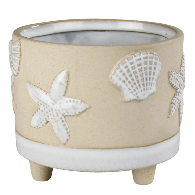 Seashell Cachepot, Ceramic