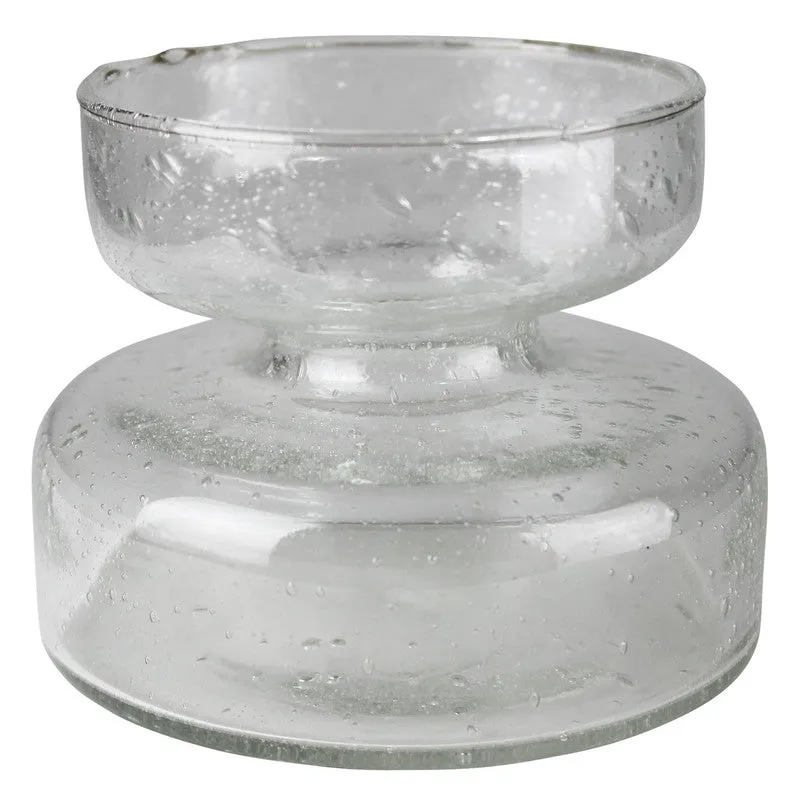 Seeded Glass Bulb Vase - Clear Vase,Ceramic Vase
