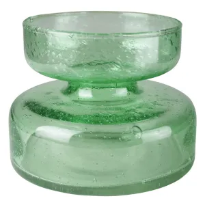 Seeded Glass Bulb Vase - Green Vase,Ceramic Vase