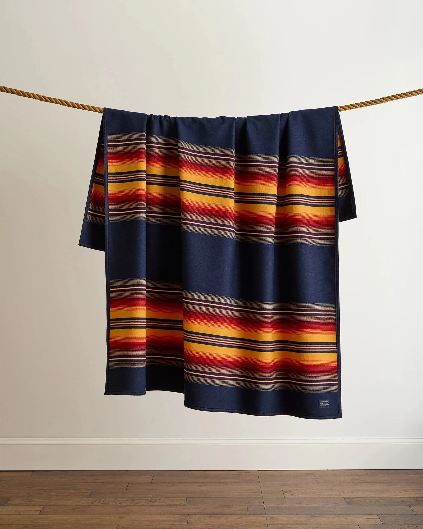 Serape Stripe Wool Blankets