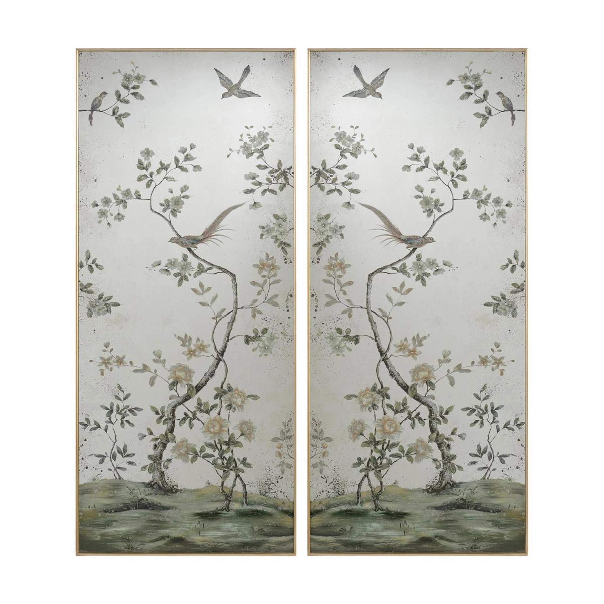 Set of Two Roku Mirror Panels Cutting Board,Kitchen Board