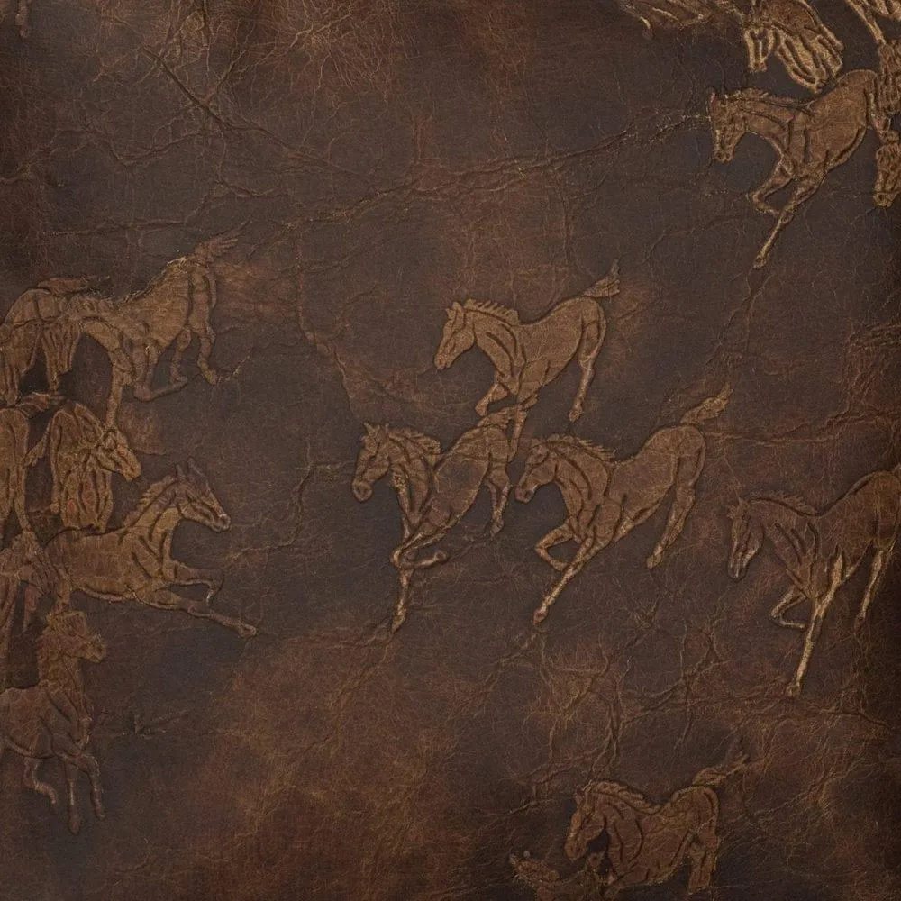Settler Embossed Leather Throw Pillows