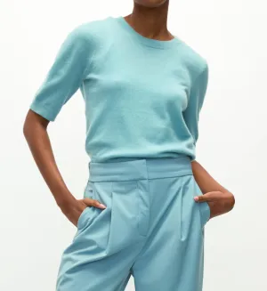Shana Cashmere Sweater In Sea Glass