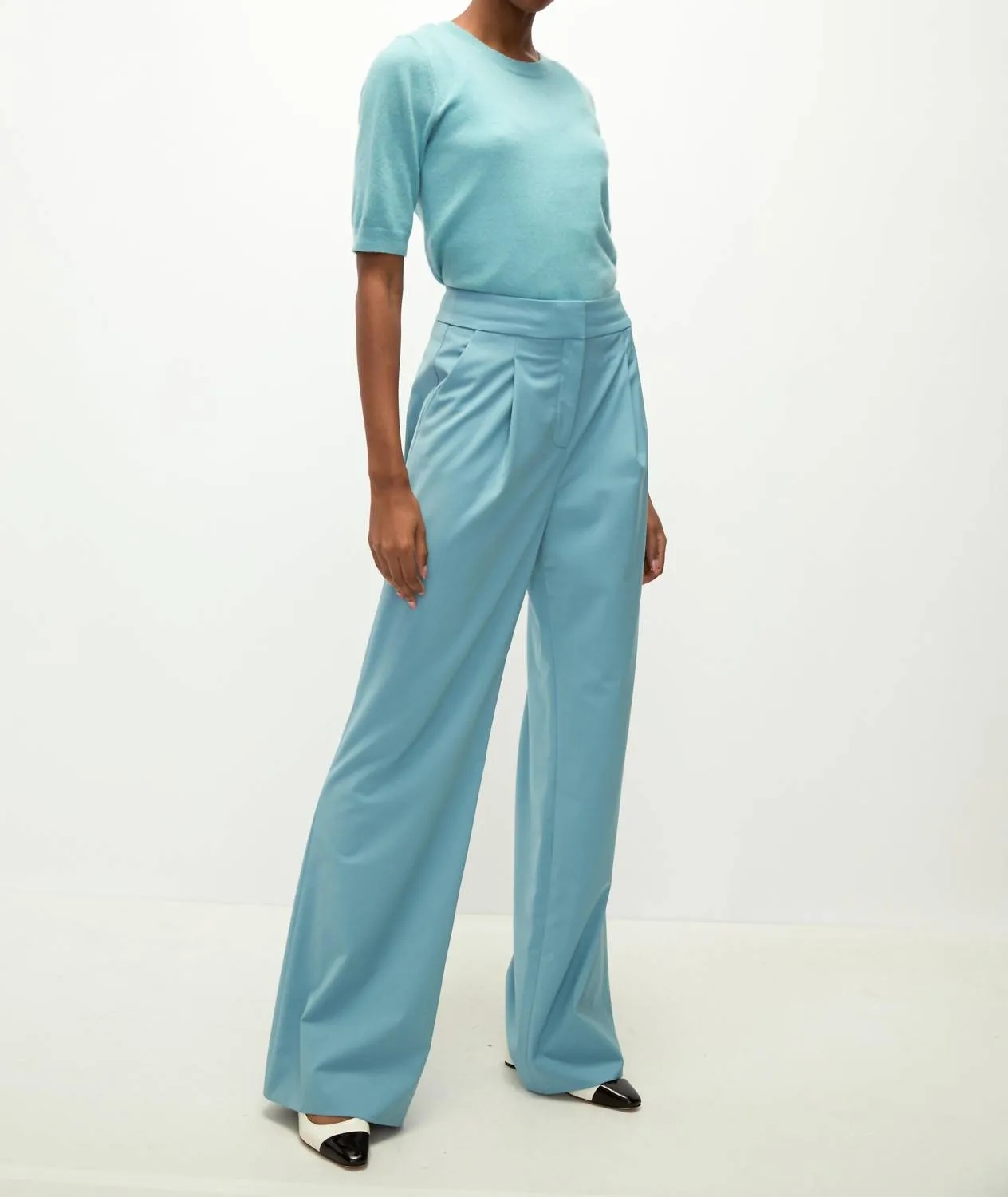 Shana Cashmere Sweater In Sea Glass