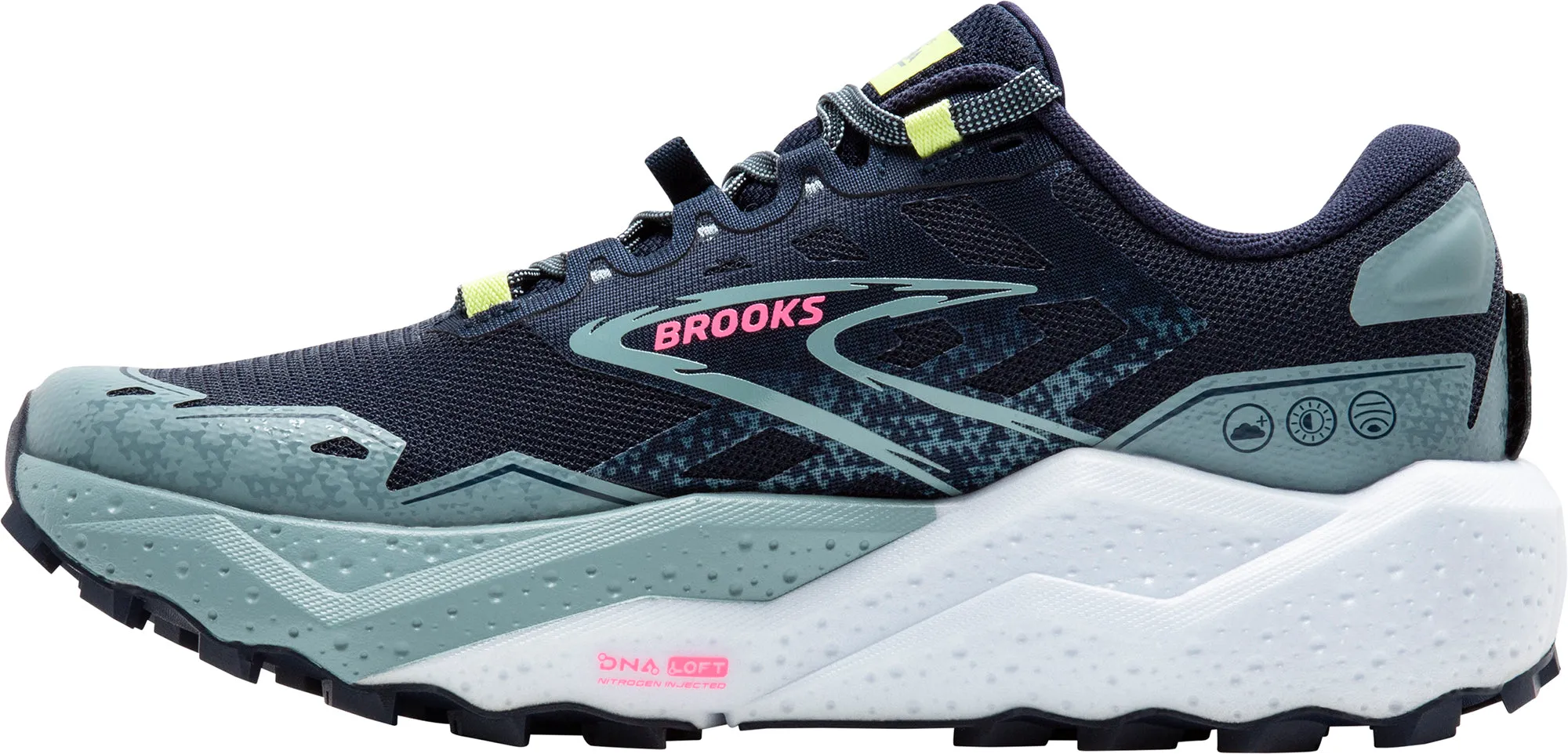 Shoes Brooks Brooks Caldera 7 Womens Trail Running Shoes - Navy