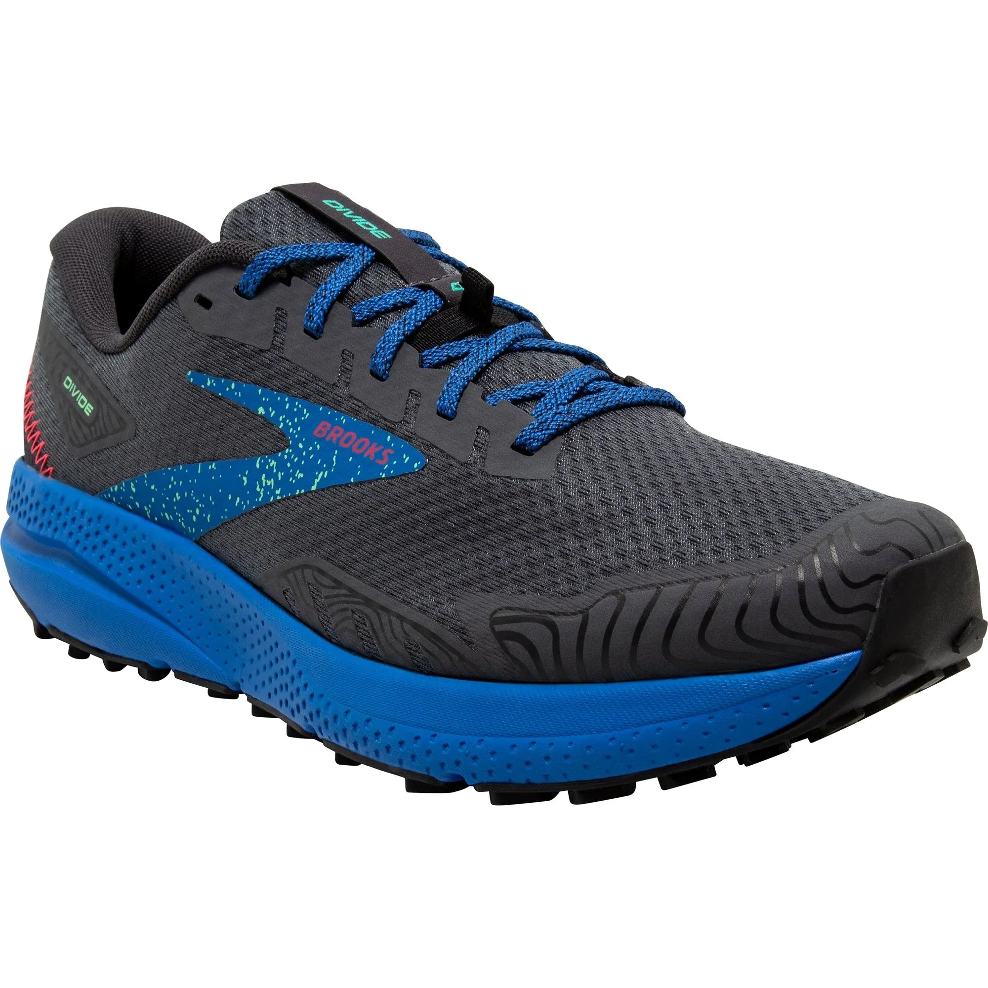 Shoes Brooks Brooks Divide 4 Mens Trail Running Shoes - Black
