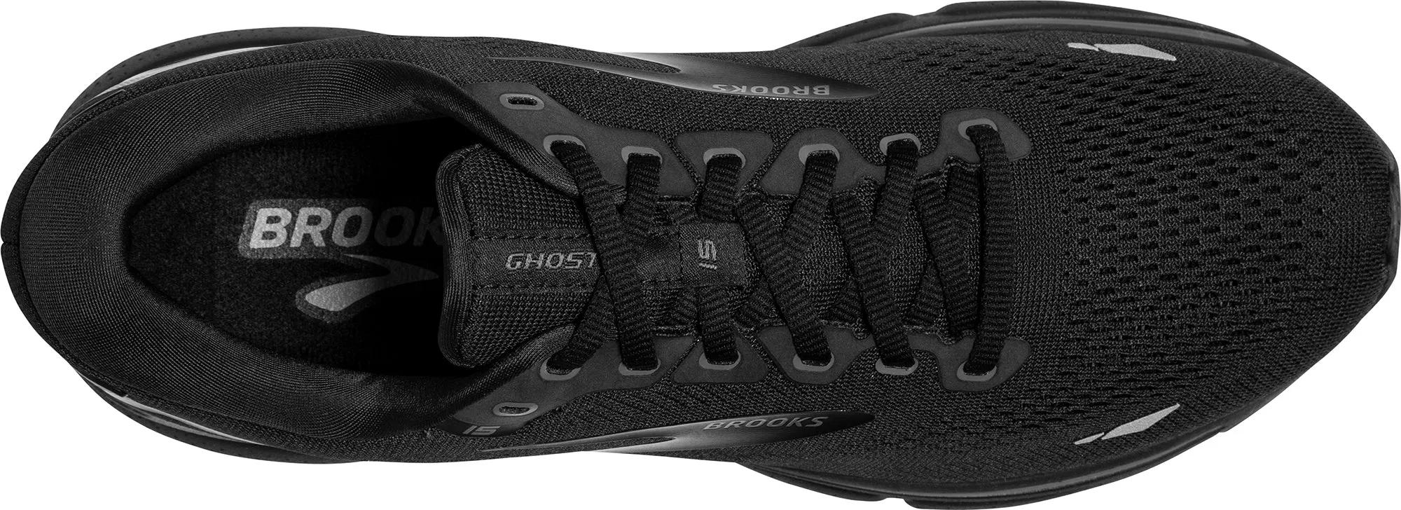 Shoes Brooks Brooks Ghost 15 WIDE FIT Mens Running Shoes - Black