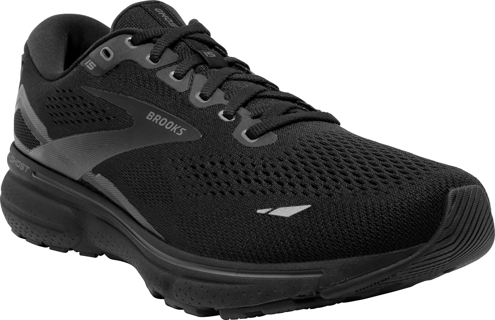 Shoes Brooks Brooks Ghost 15 WIDE FIT Mens Running Shoes - Black