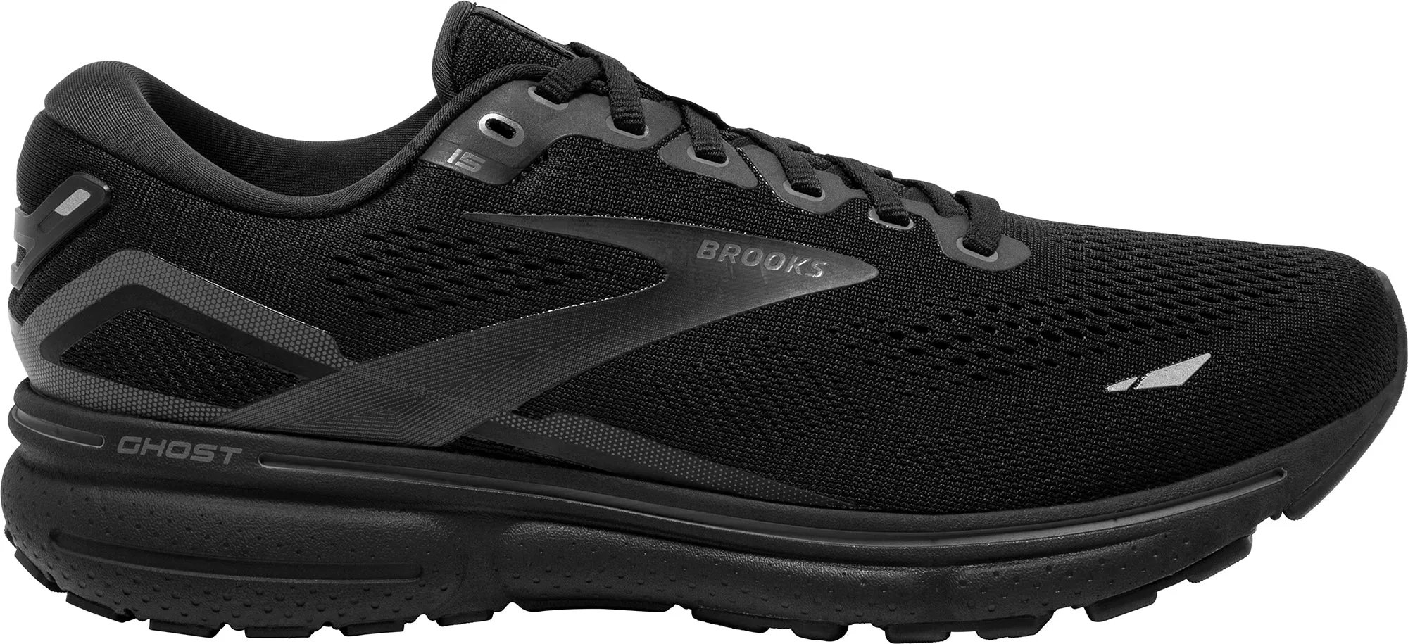 Shoes Brooks Brooks Ghost 15 WIDE FIT Mens Running Shoes - Black